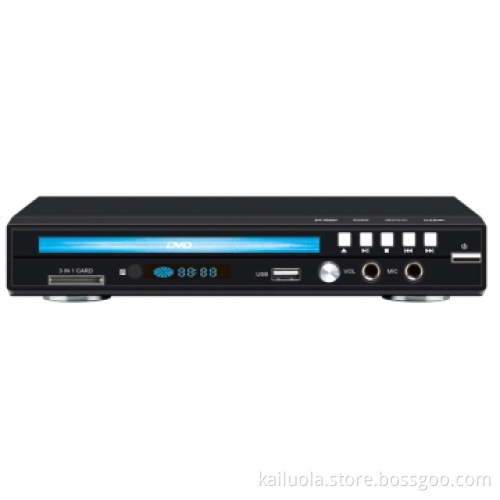 Mini DVD Player with USB/MIC/3 in 1 Card Reader
